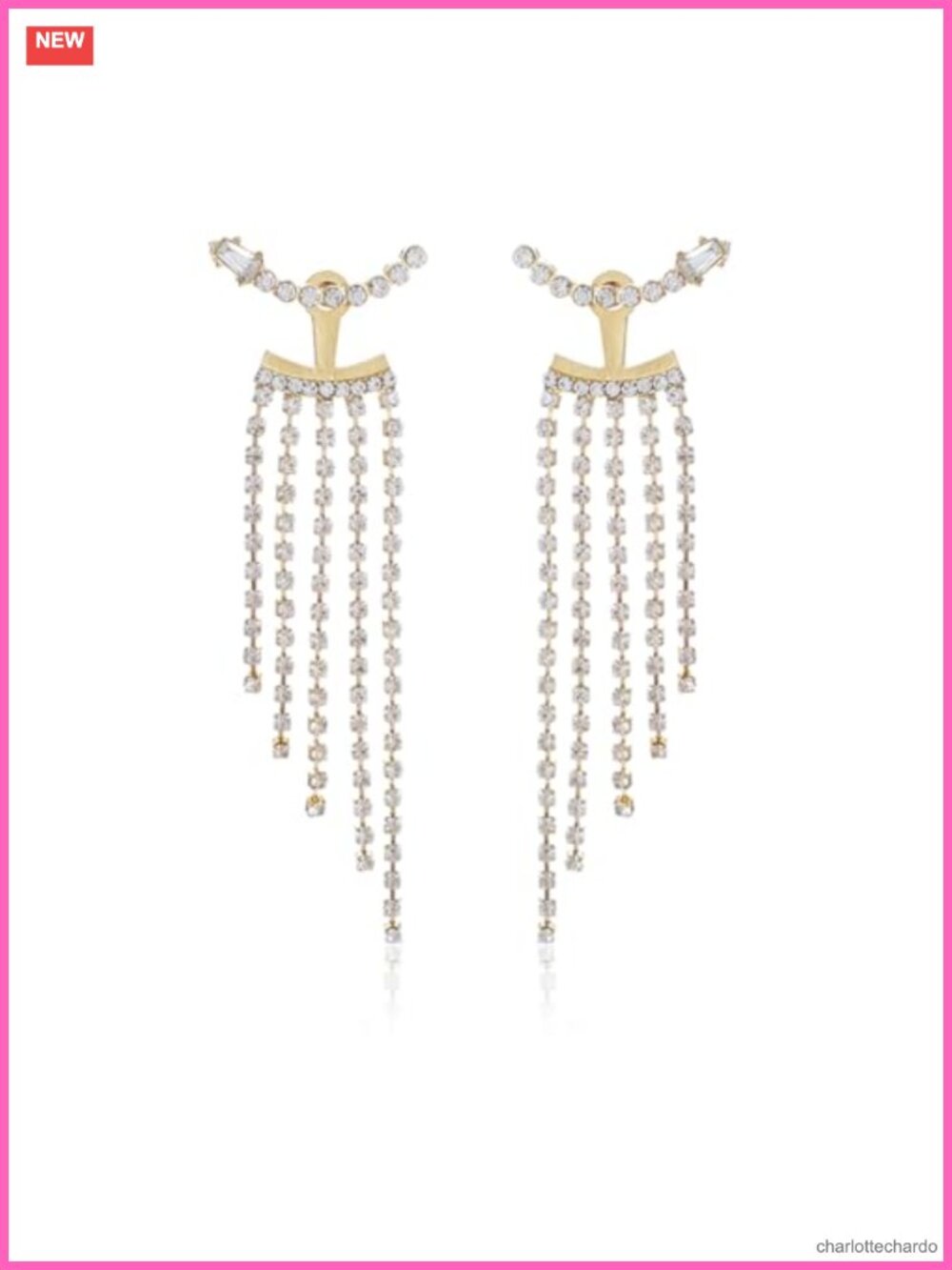 Rhinestone Tassel Dangle Drop Earrings French Wire Wedding Prom Jewelry